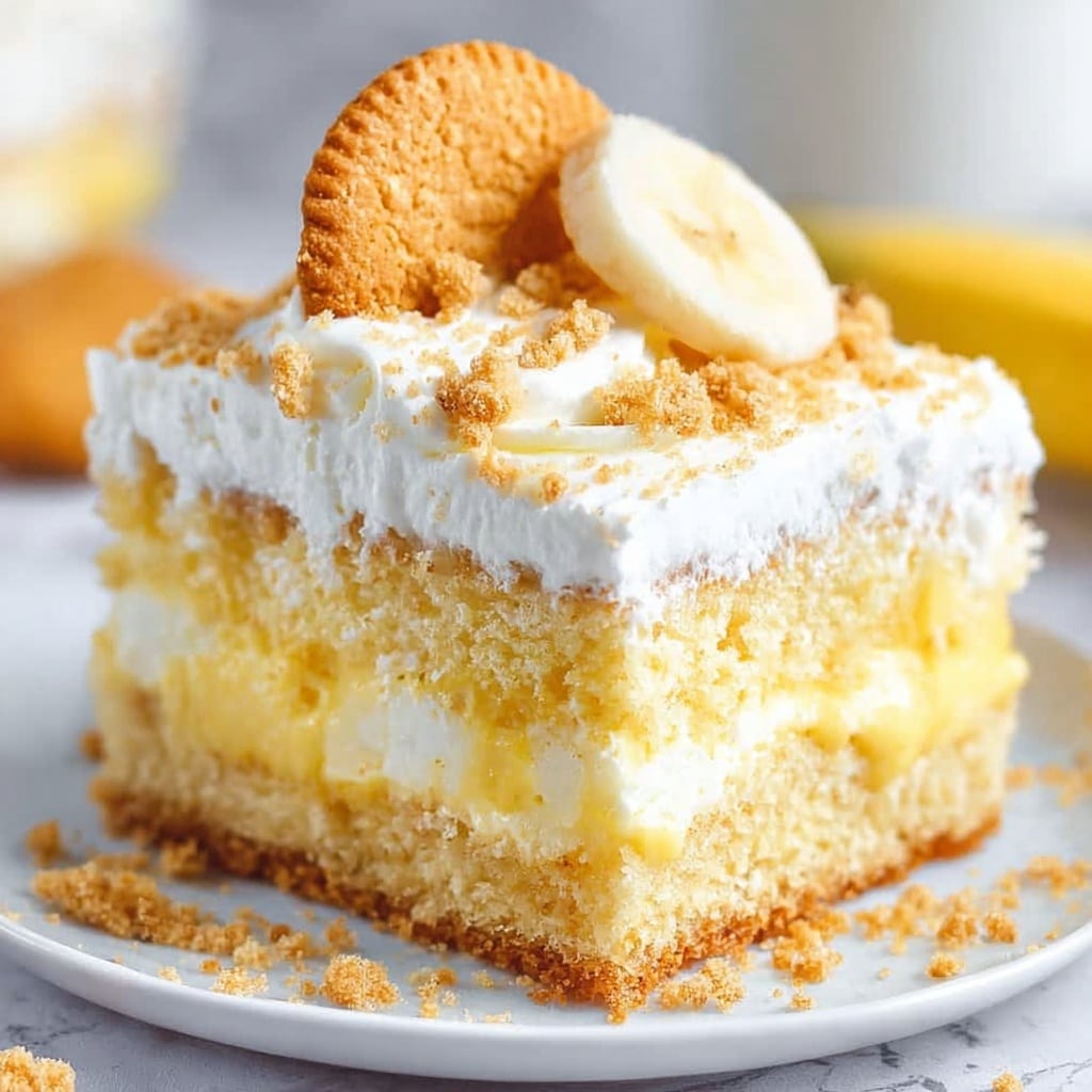 Banana Pudding Poke Cake Recipe - Recipe Image