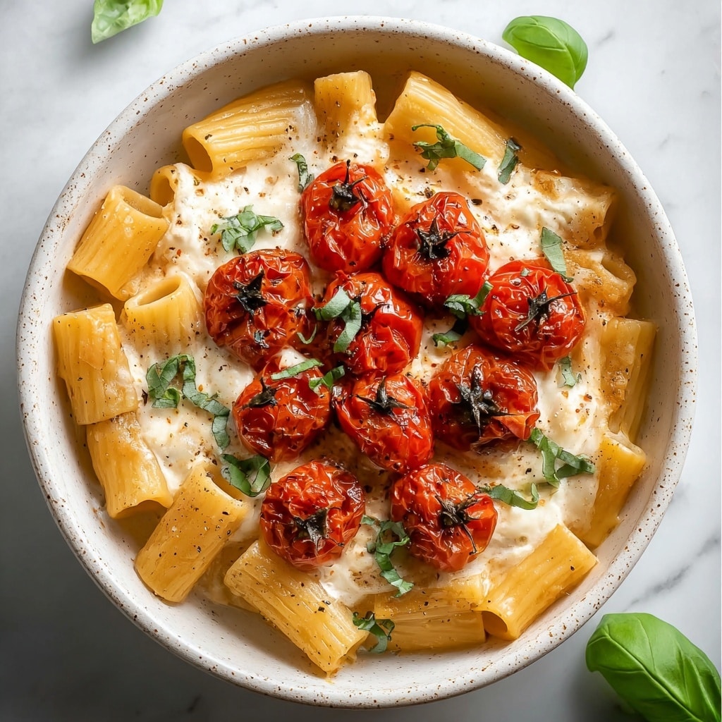 Roasted Tomato and Garlic Ricotta Pasta Recipe - Recipe Image