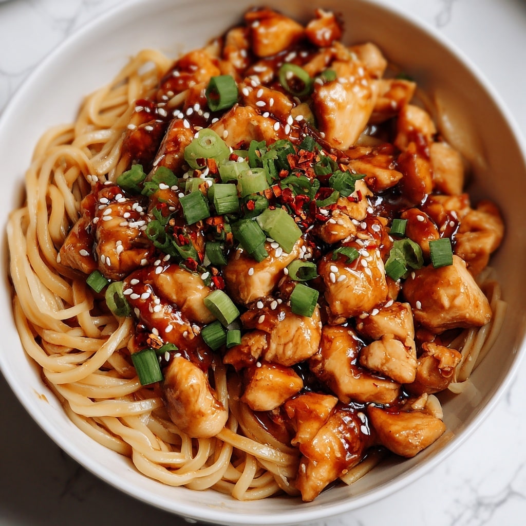 Kung Pao Chicken Noodles Recipe - Recipe Image
