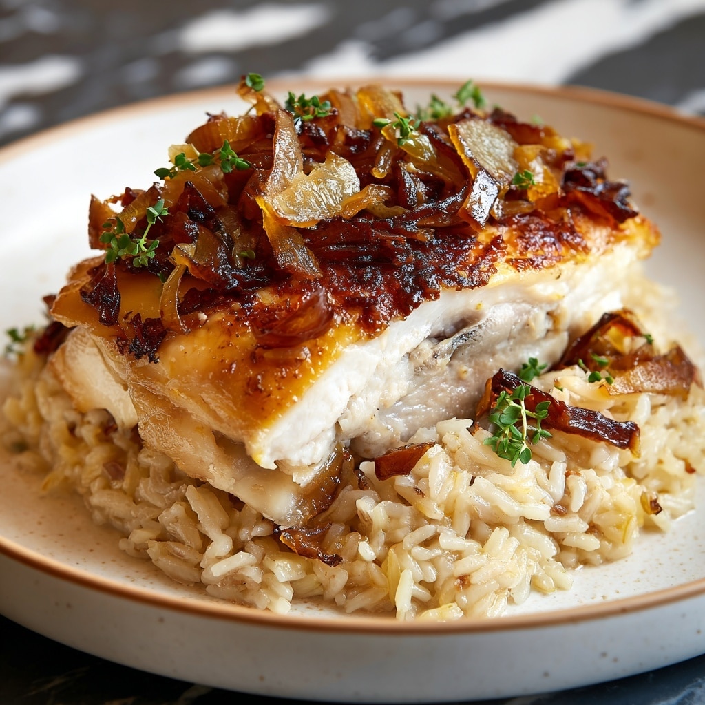 French Onion Chicken & Rice Casserole Recipe - Recipe Image