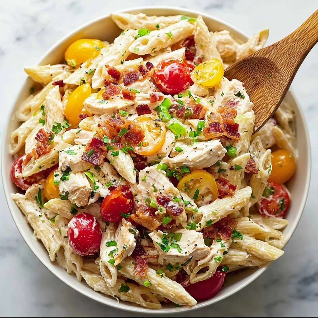 Chicken Club Pasta Salad Recipe - Recipe Image