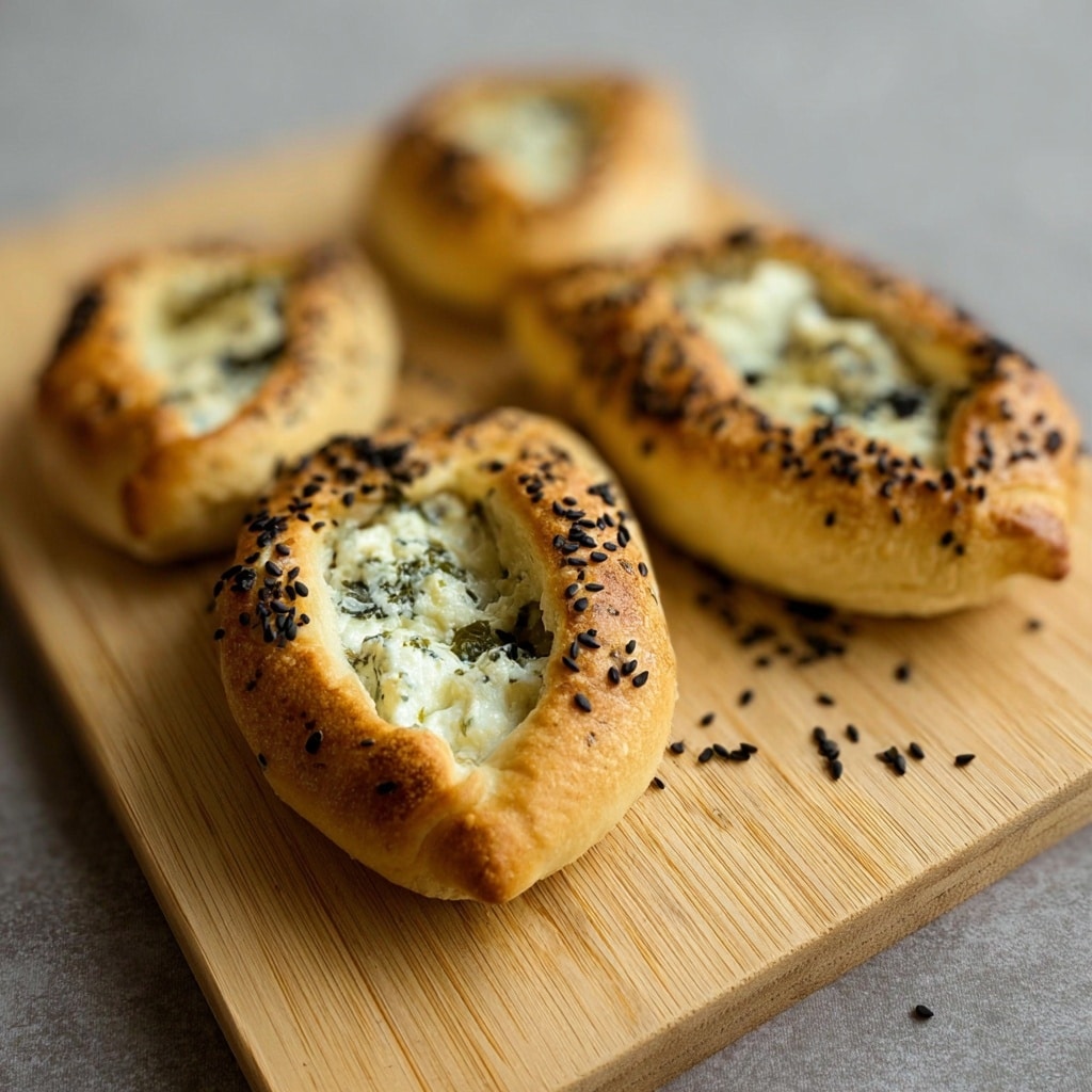Lebanese Cheese Fatayer - Middle Eastern Cheese Pastry Recipe - Recipe Image