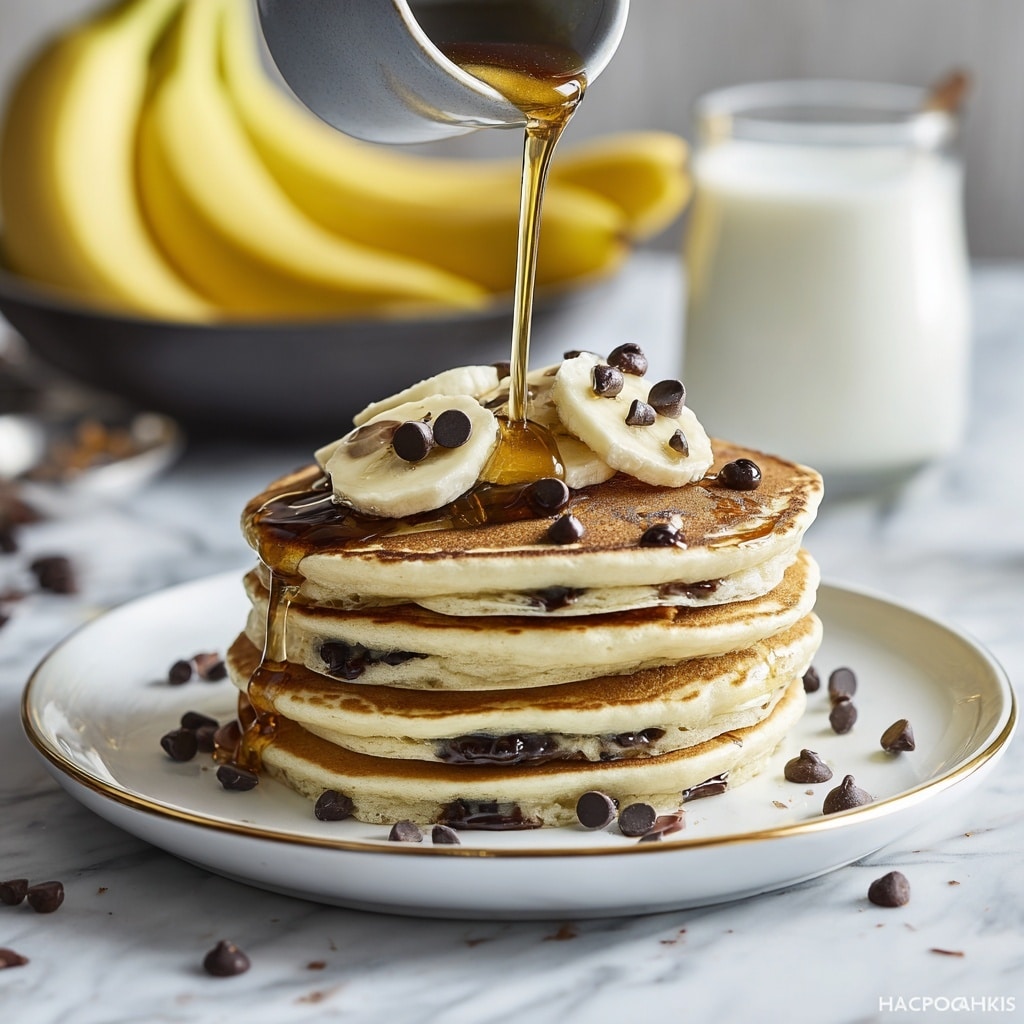 Chocolate Chip Banana Pancakes Recipe - Recipe Image
