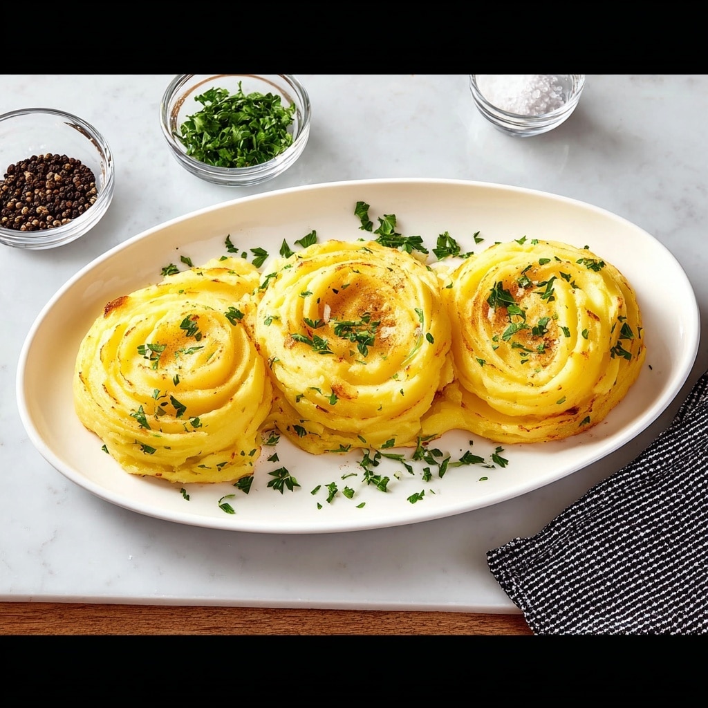 Stuffed Mashed Potato Nests Recipe - Recipe Image