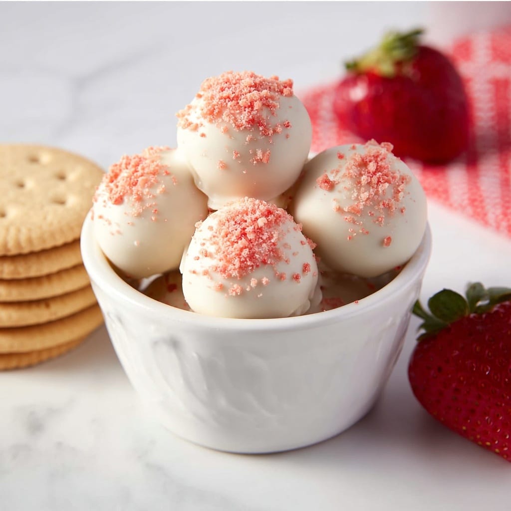 Strawberry Shortcake Truffles Recipe - Recipe Image
