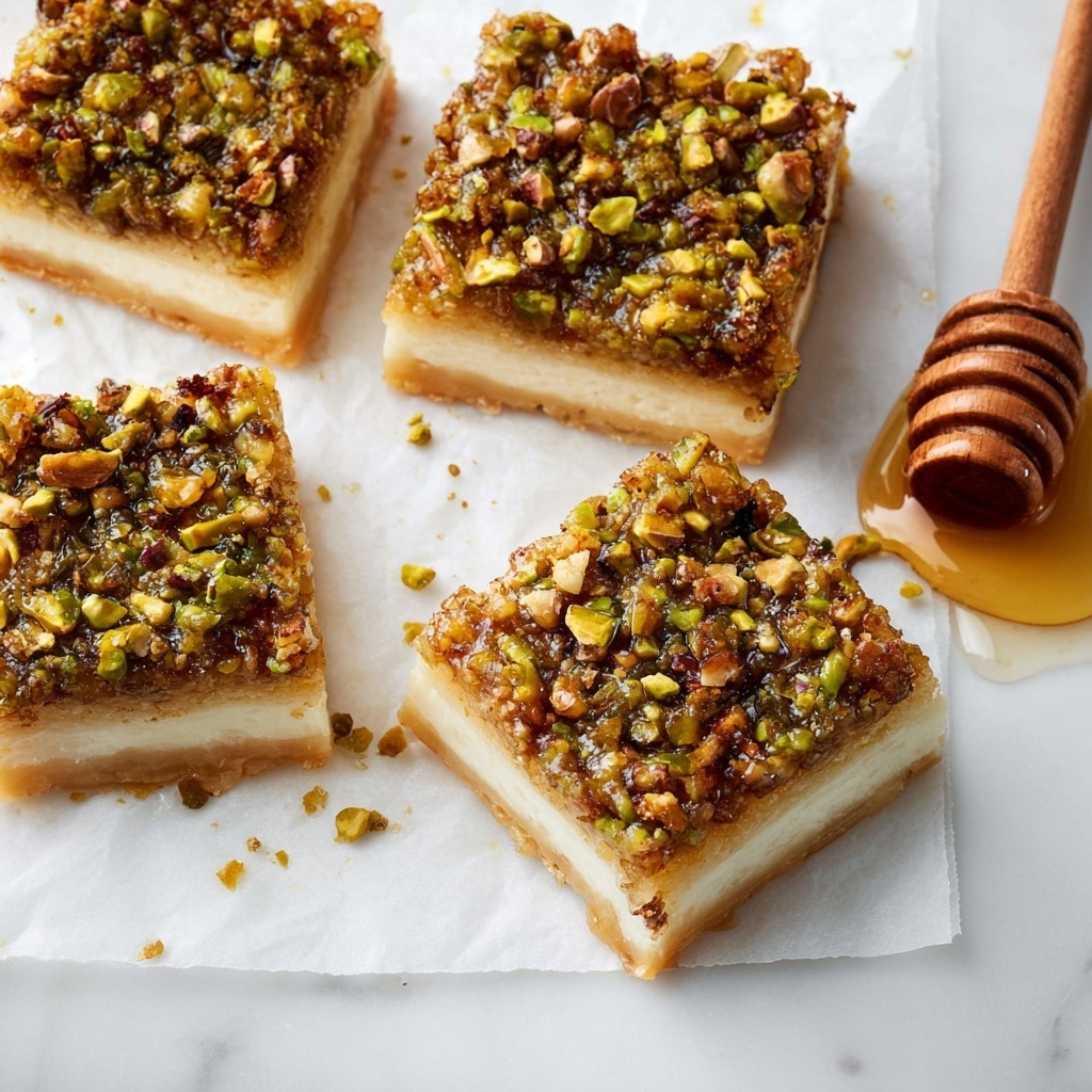 Baklava Cheesecake Bars Recipe - Recipe Image