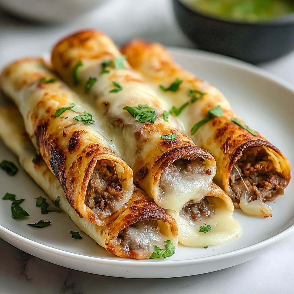 Delicious Keto Philly Cheesesteak Roll-Ups Recipe - Recipe Image