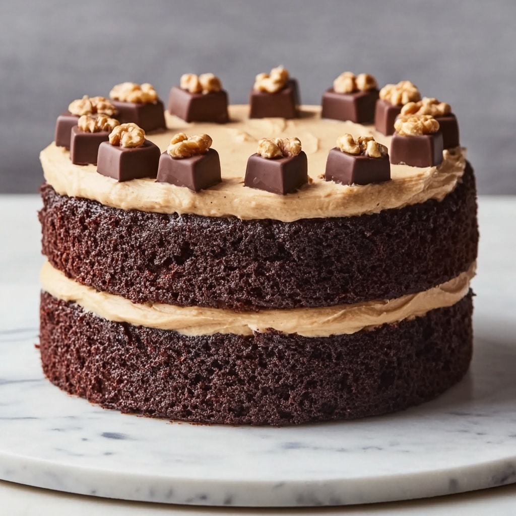Peanut Butter Chocolate Layer Cake Recipe - Recipe Image