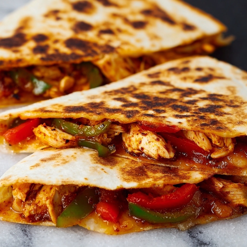 Blackstone Chicken Fajita Quesadillas Recipe - Recipe Image