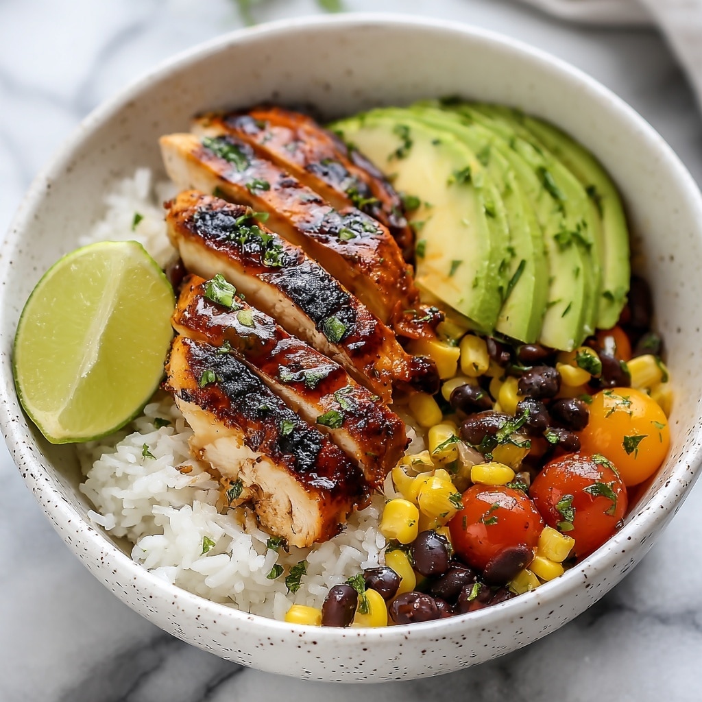 Honey Chipotle Chicken Rice Bowls Recipe - Recipe Image