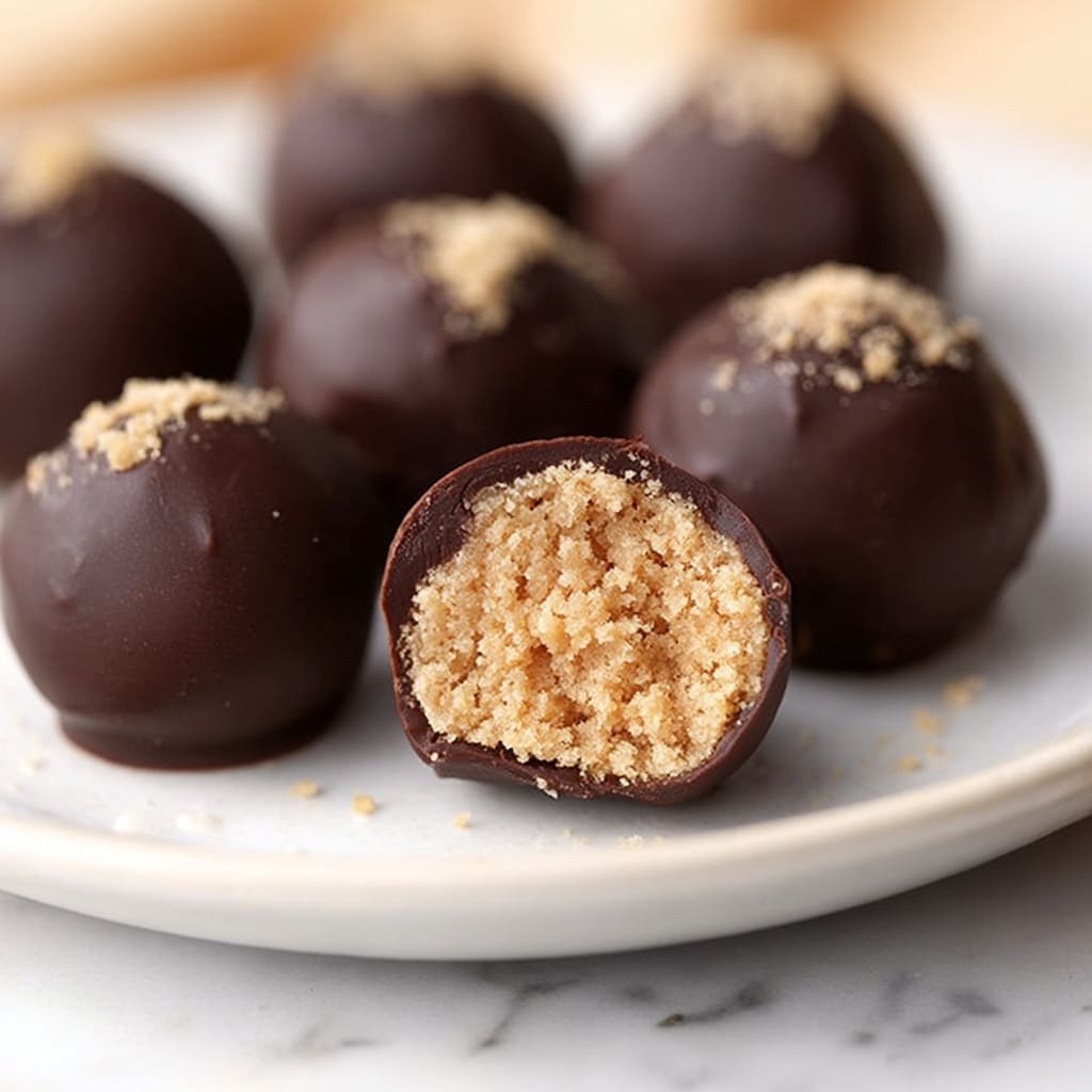 Chocolate Peanut Butter Balls Recipe - Recipe Image