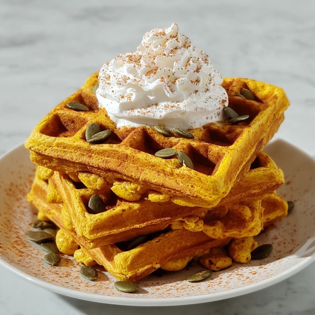 Pumpkin Protein Waffles Recipe - Recipe Image