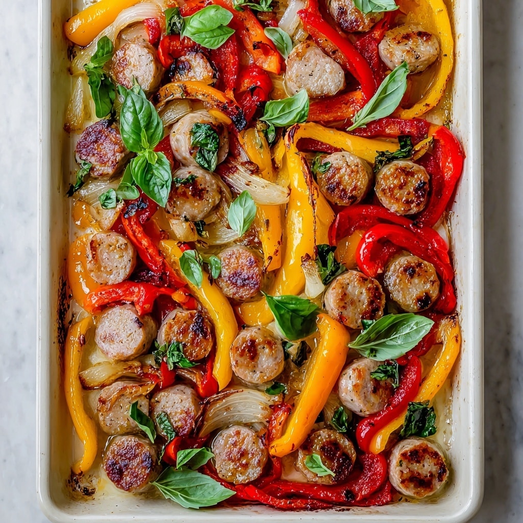 Sausage and Roasted Bell Peppers Skillet Recipe - Recipe Image