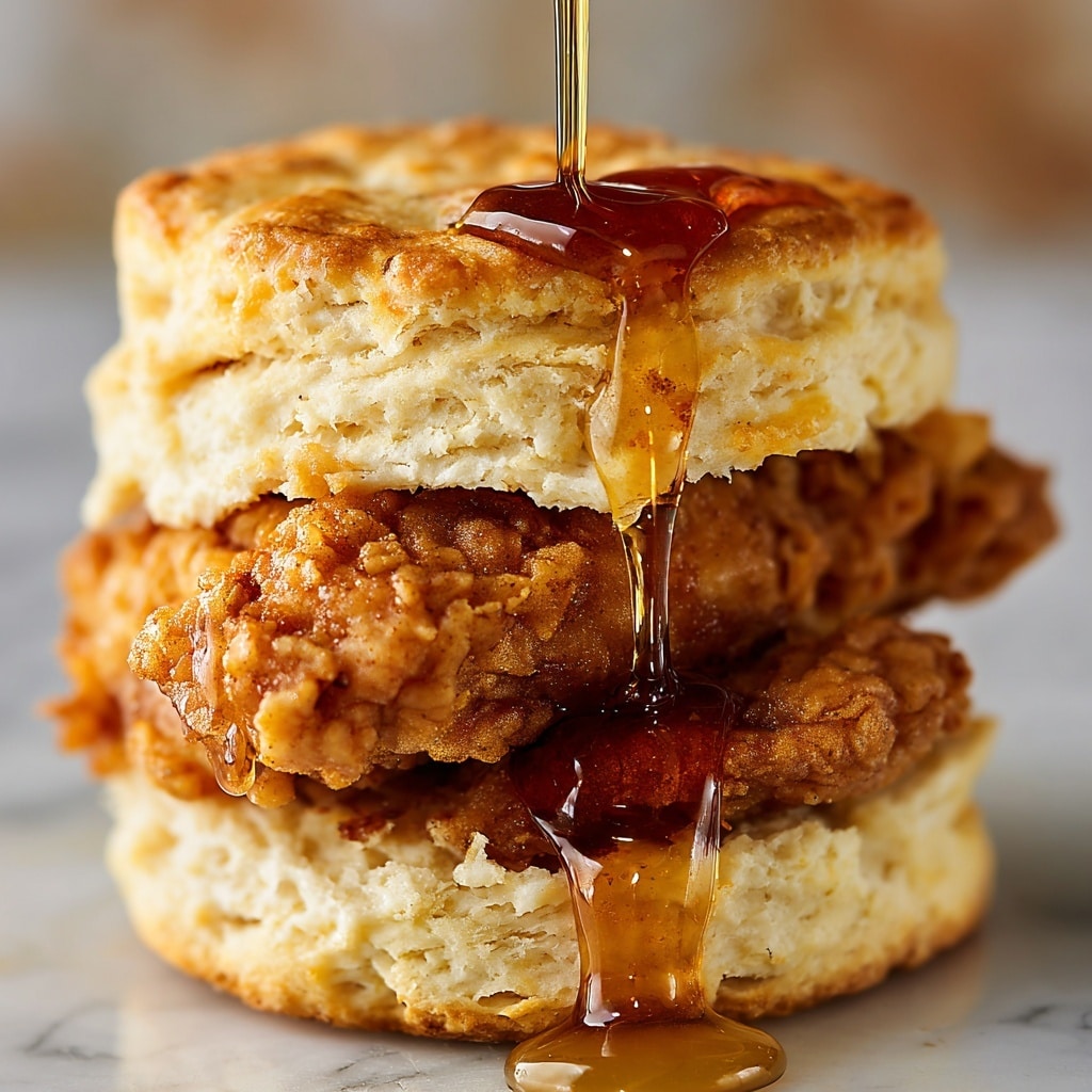 Hot Honey Chicken Biscuits Recipe - Recipe Image