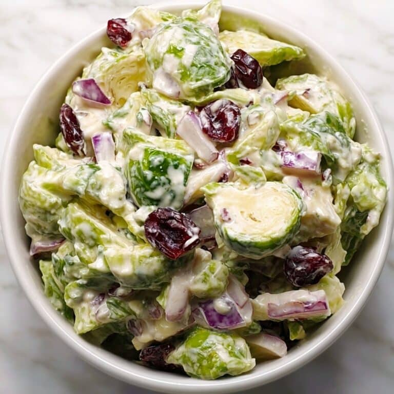 Creamy Brussels Sprouts Slaw Recipe
