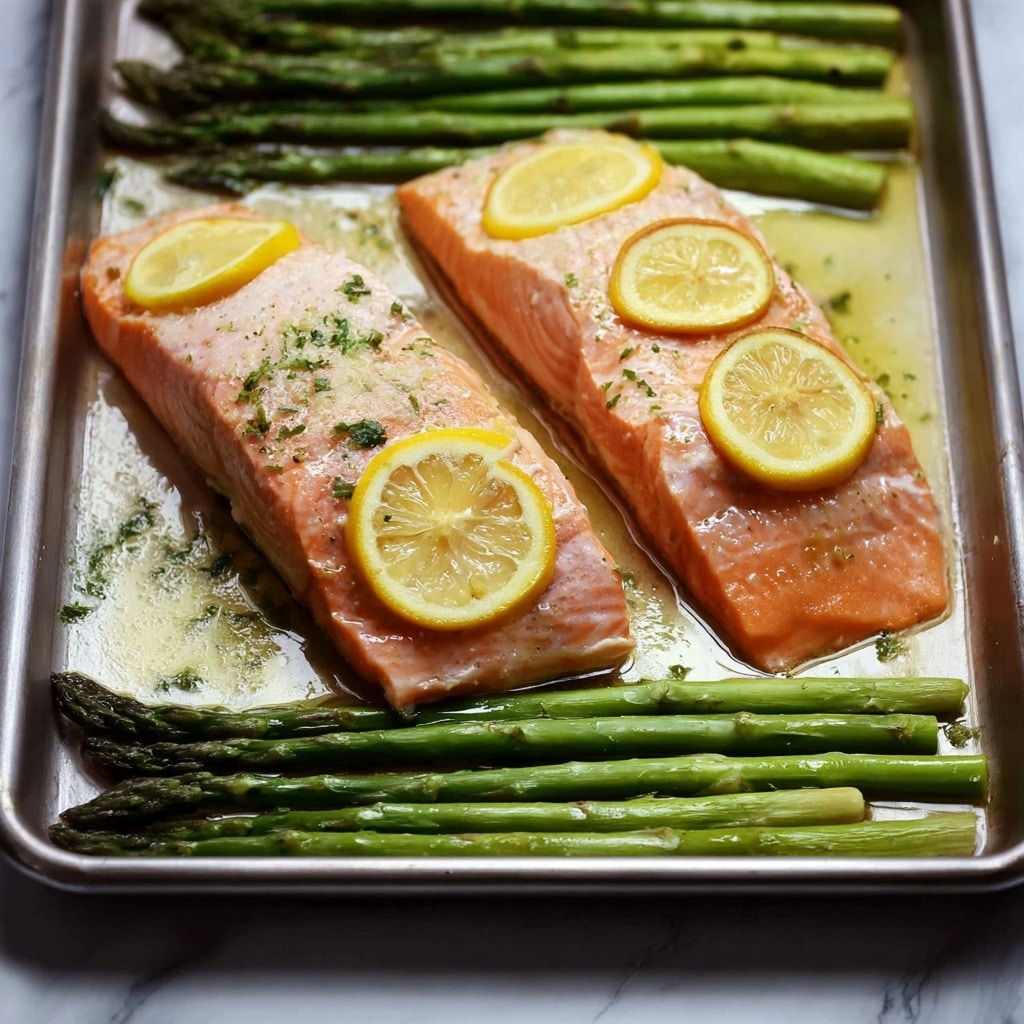 Garlic Butter Salmon and Asparagus Recipe