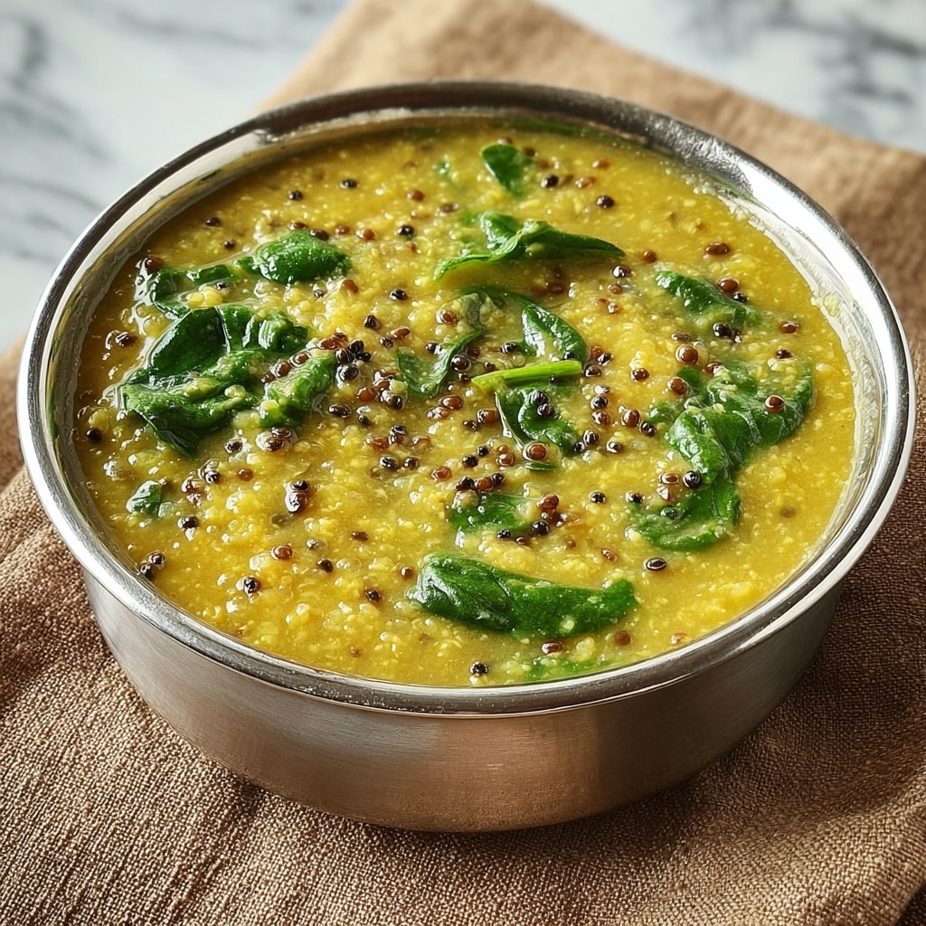 Indian Lentil Curry with Spinach Recipe