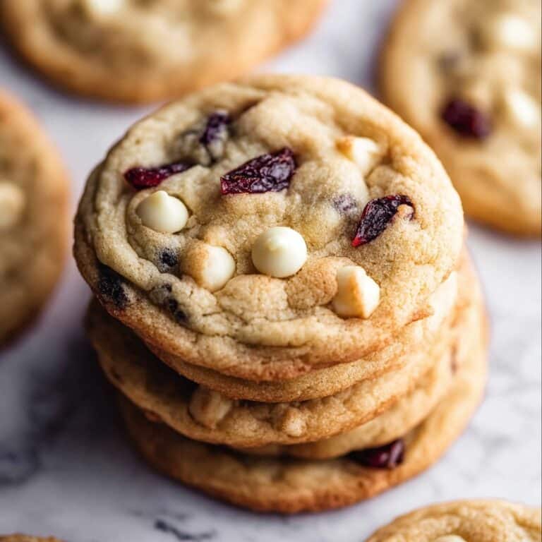 White Chocolate Cranberry Cookies Recipe