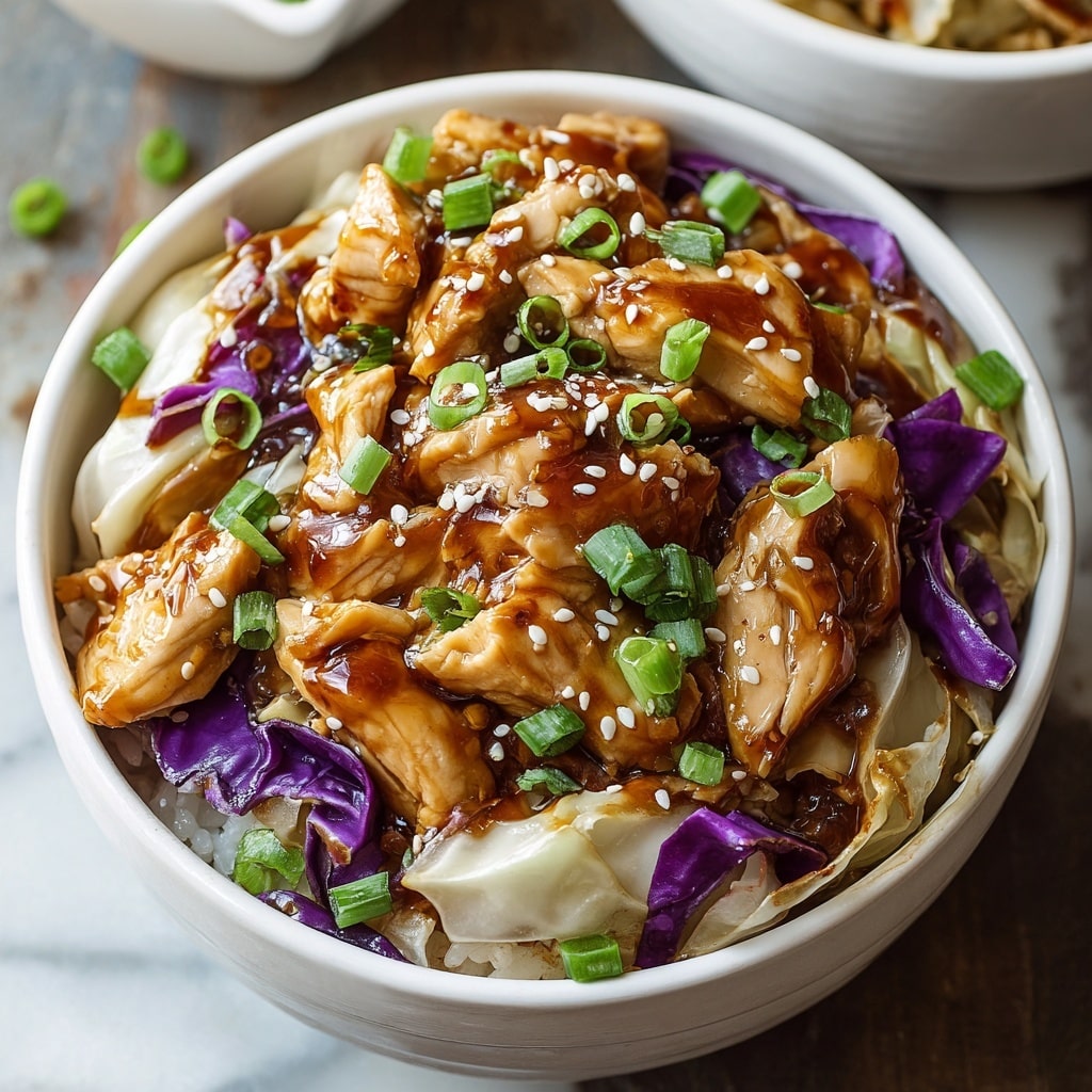 Chicken Egg Roll Bowls Recipe - Recipe Image