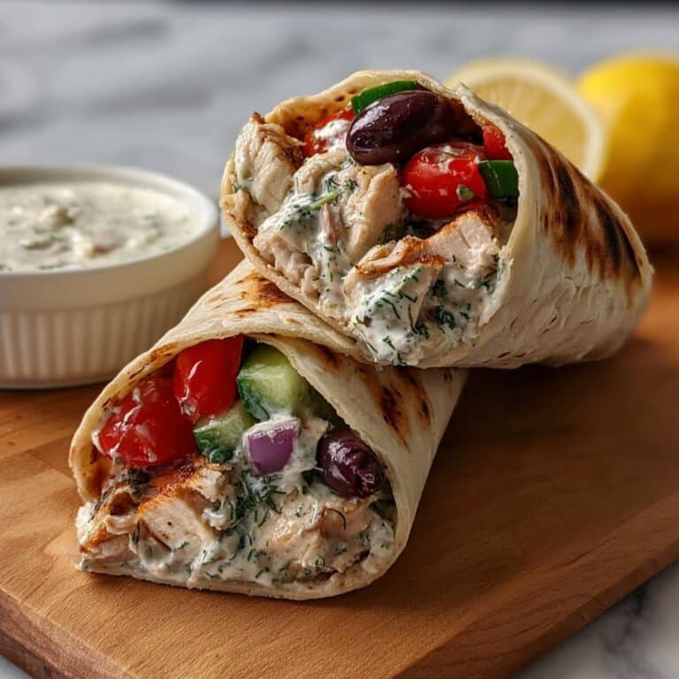 Mediterranean Chicken Wraps Recipe