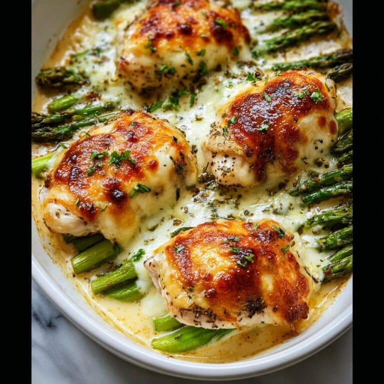 Caesar Chicken with Asparagus Recipe