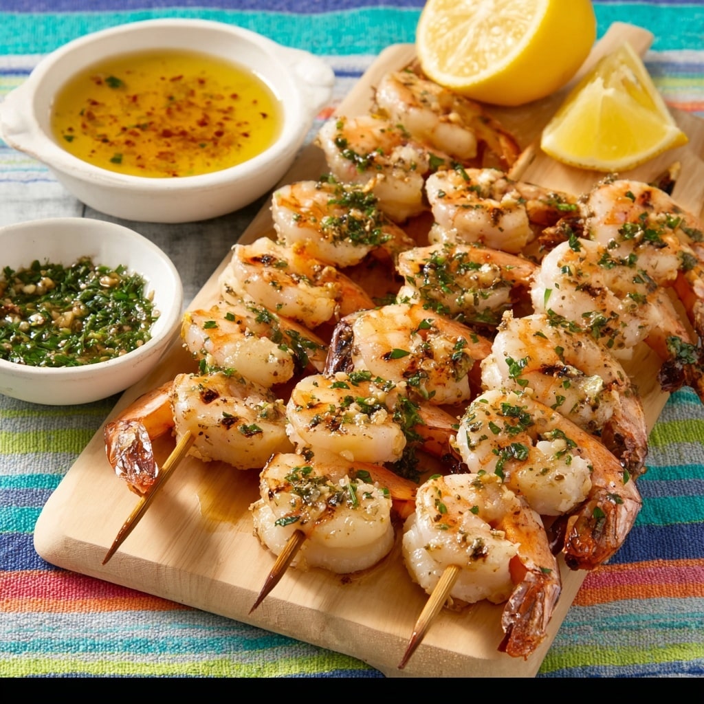Grilled Garlic Butter Shrimp Recipe