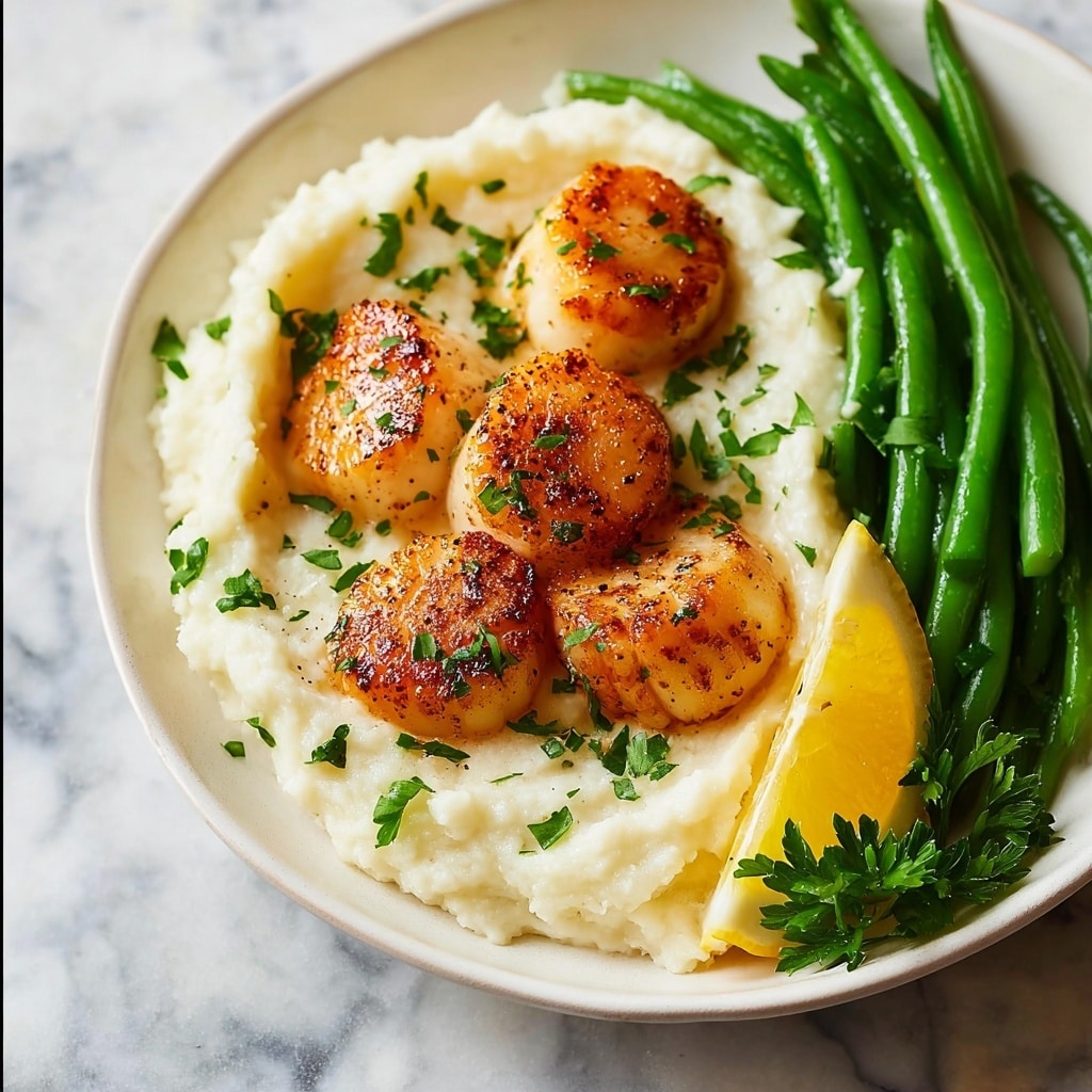 Pan-Seared Scallops with Mashed Potatoes Recipe