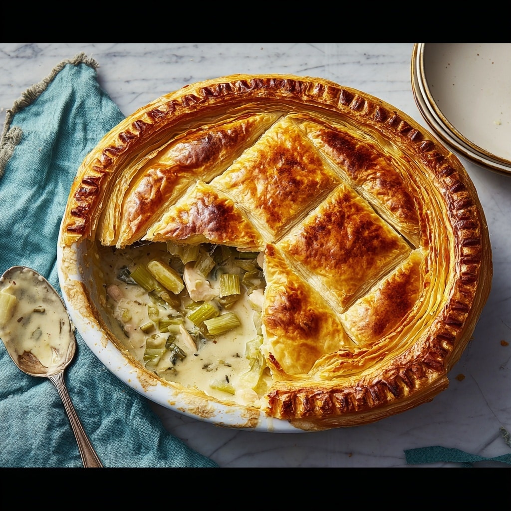 Easy Chicken and Leek Pie Recipe - Recipe Image