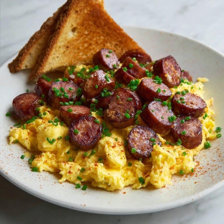 Scrambled Eggs with Polish Kielbasa Recipe