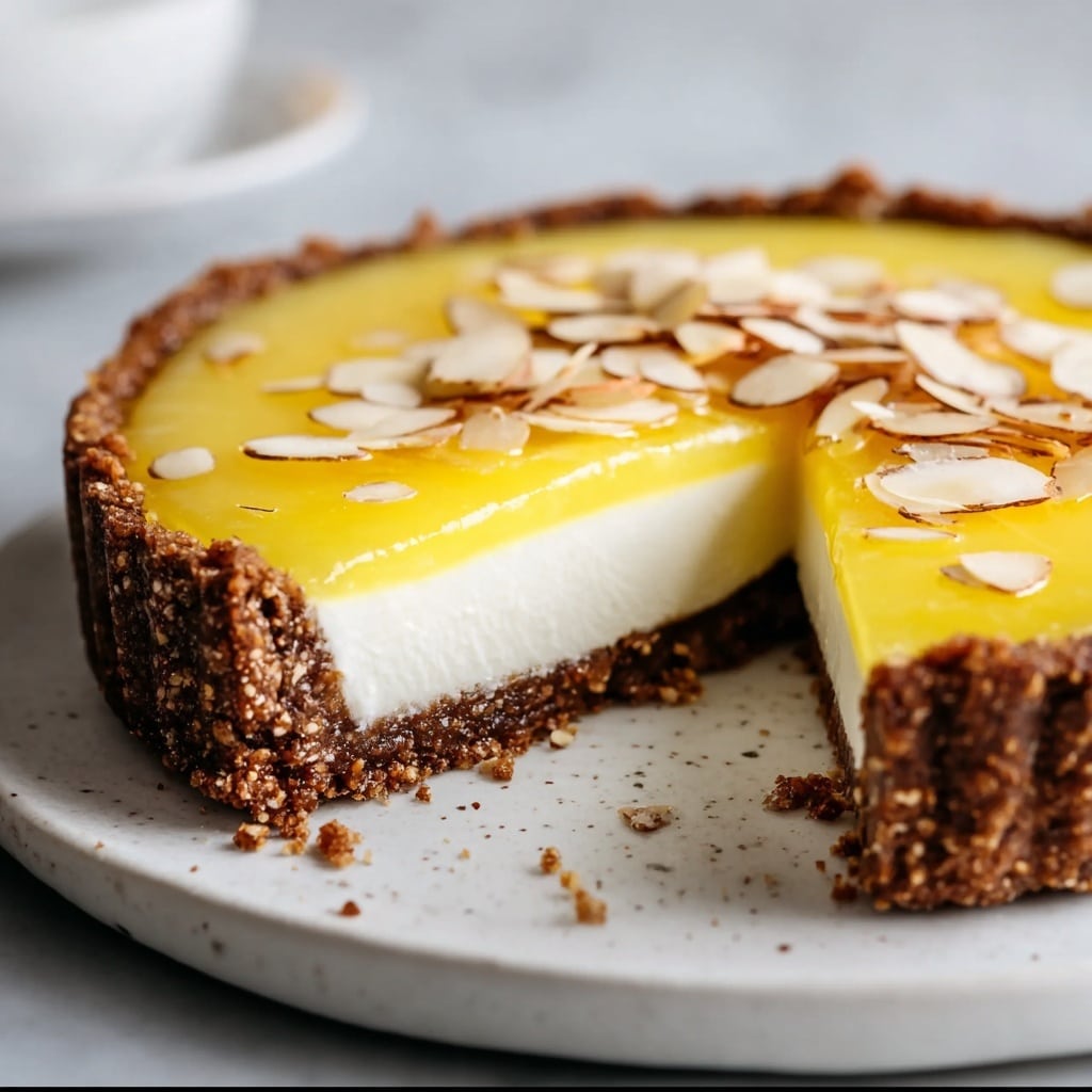 Fresh Lemon Mascarpone Tart with Almond Crust Recipe