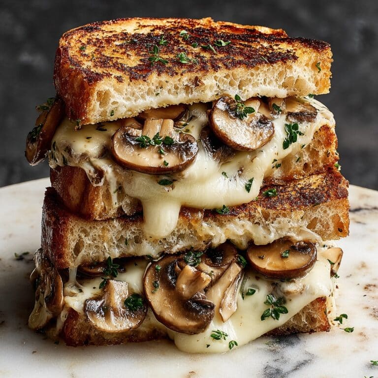 Garlic Mushroom Grilled Cheese Recipe