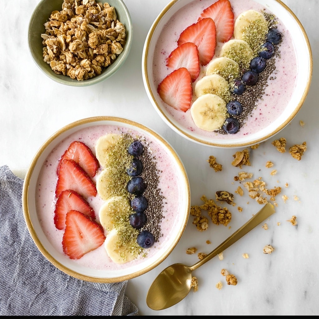 Strawberry Banana Smoothie Bowl Recipe