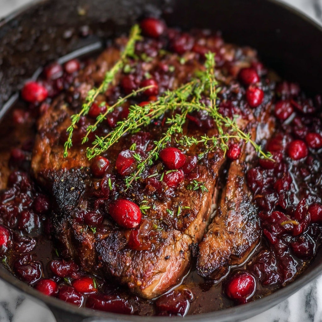 Cranberry Balsamic Roast Beef Recipe