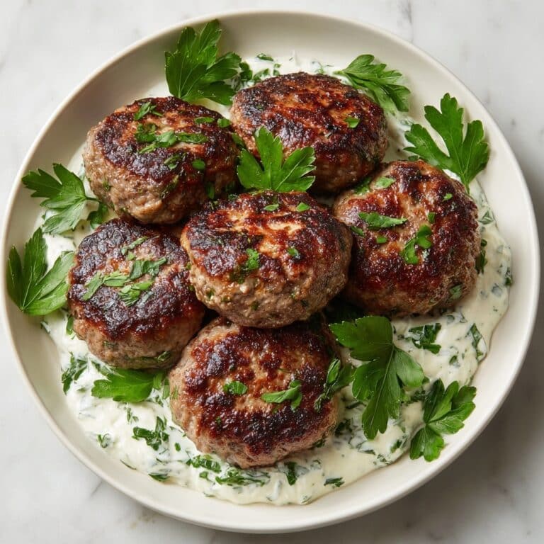 Crispy Grilled Chicken Kofta with Garlic Yogurt Bliss