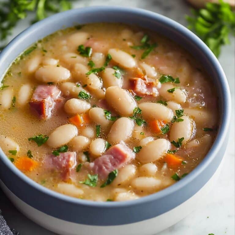 Warm Ham and Bean Soup Delight Recipe