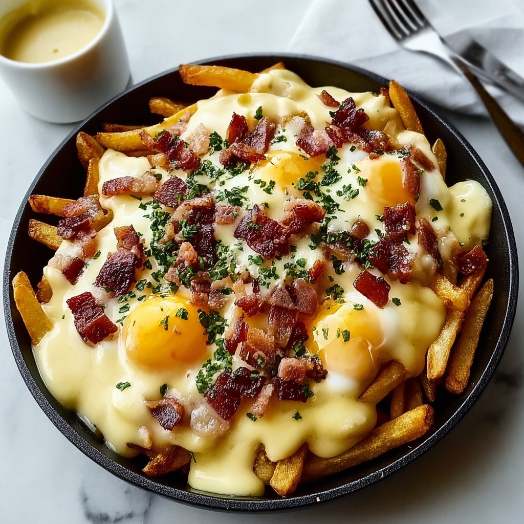 Breakfast Poutine with Hollandaise Sauce Recipe