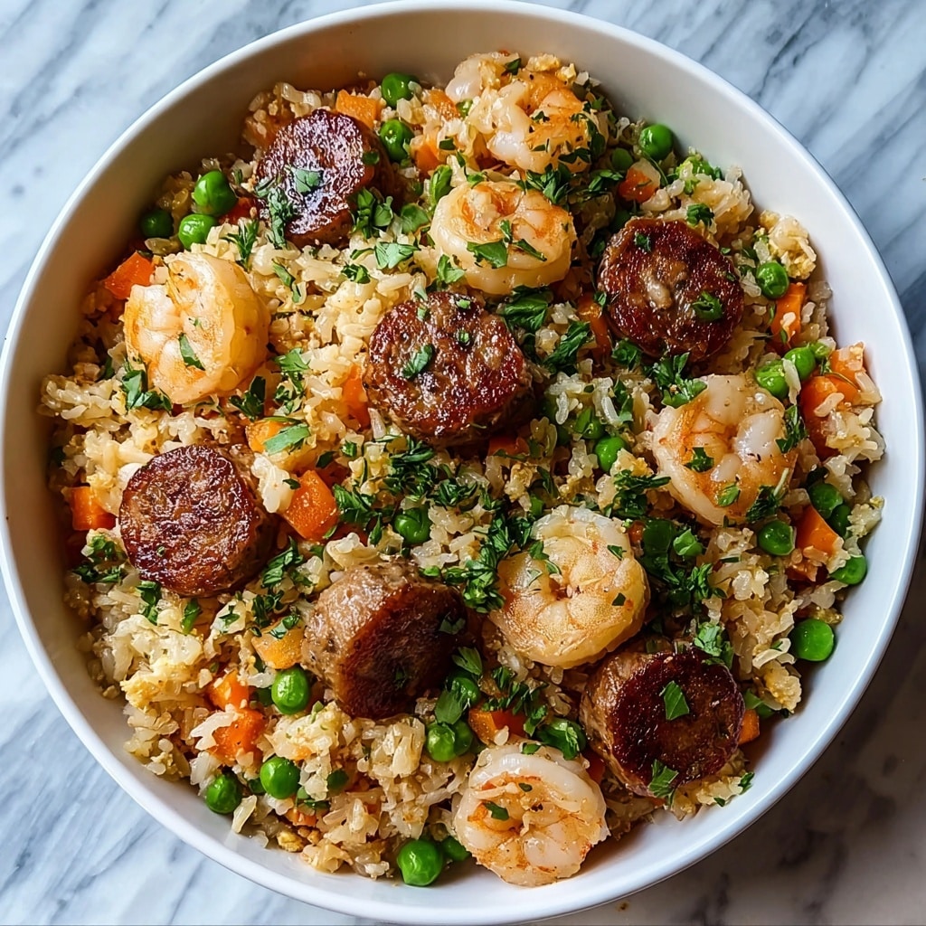 Sausage, Shrimp, and Rice Skillet Recipe
