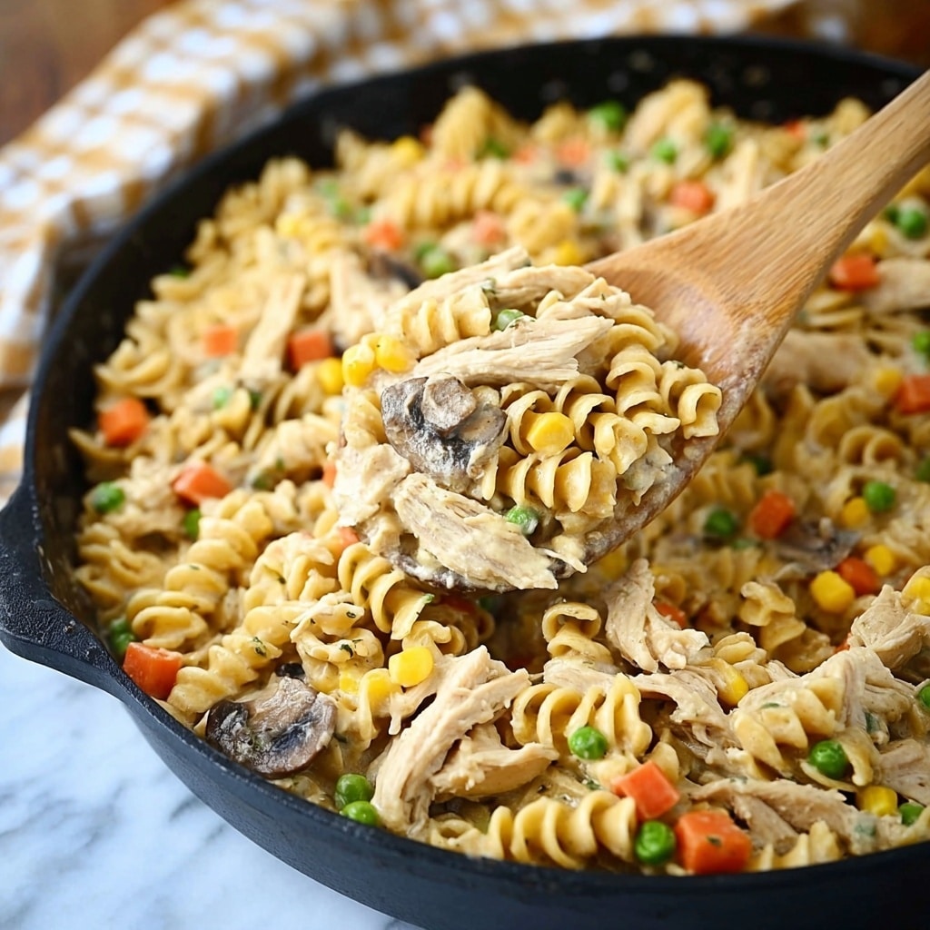 One-Pot Chicken Pot Pie Noodles Recipe