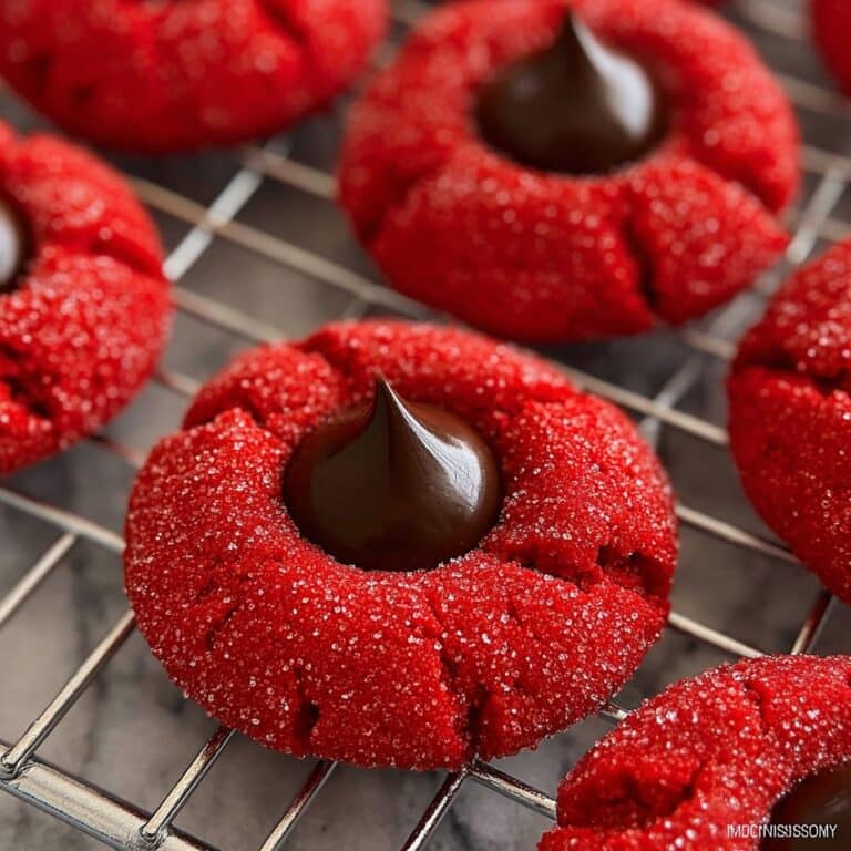 Red Velvet Blossom Cookies Recipe