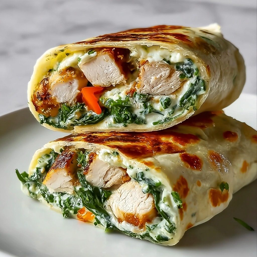 Low Carb Cheesy Garlic Chicken Wraps in 20 Minutes Flat Recipe