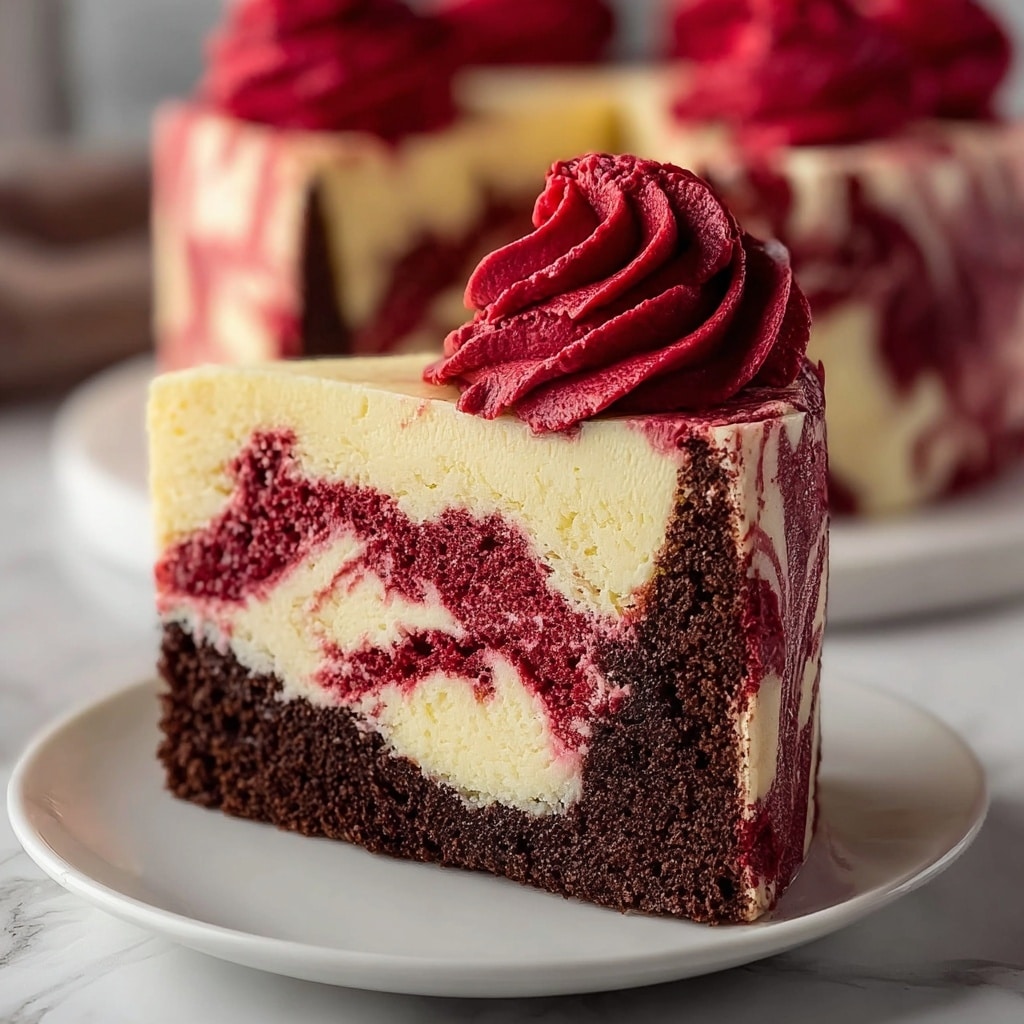 Red Velvet Cheesecake Swirl Cake Recipe