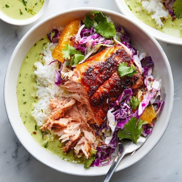 Chipotle Salmon with Orange Salsa and Aji Verde Recipe