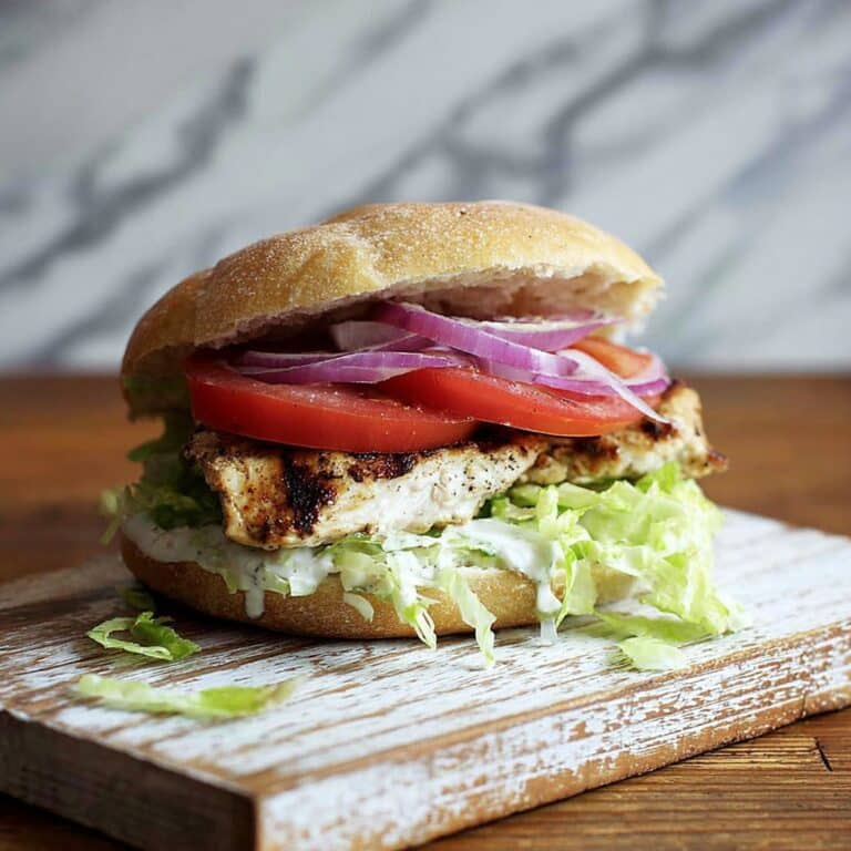 Greek Chicken Burgers Recipe