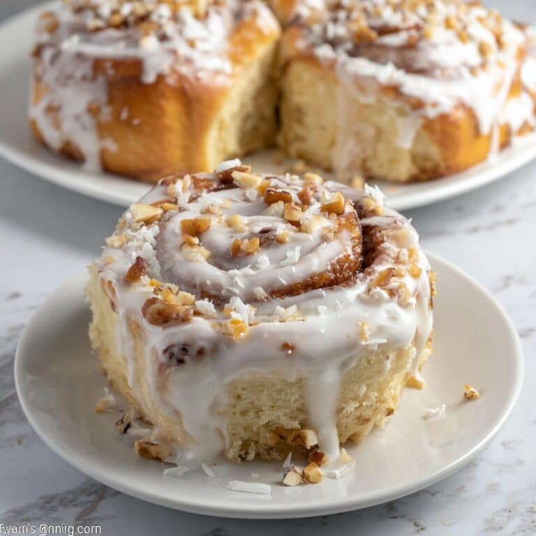 Breakfast Sweet Rolls with Coconut and Toffee Recipe
