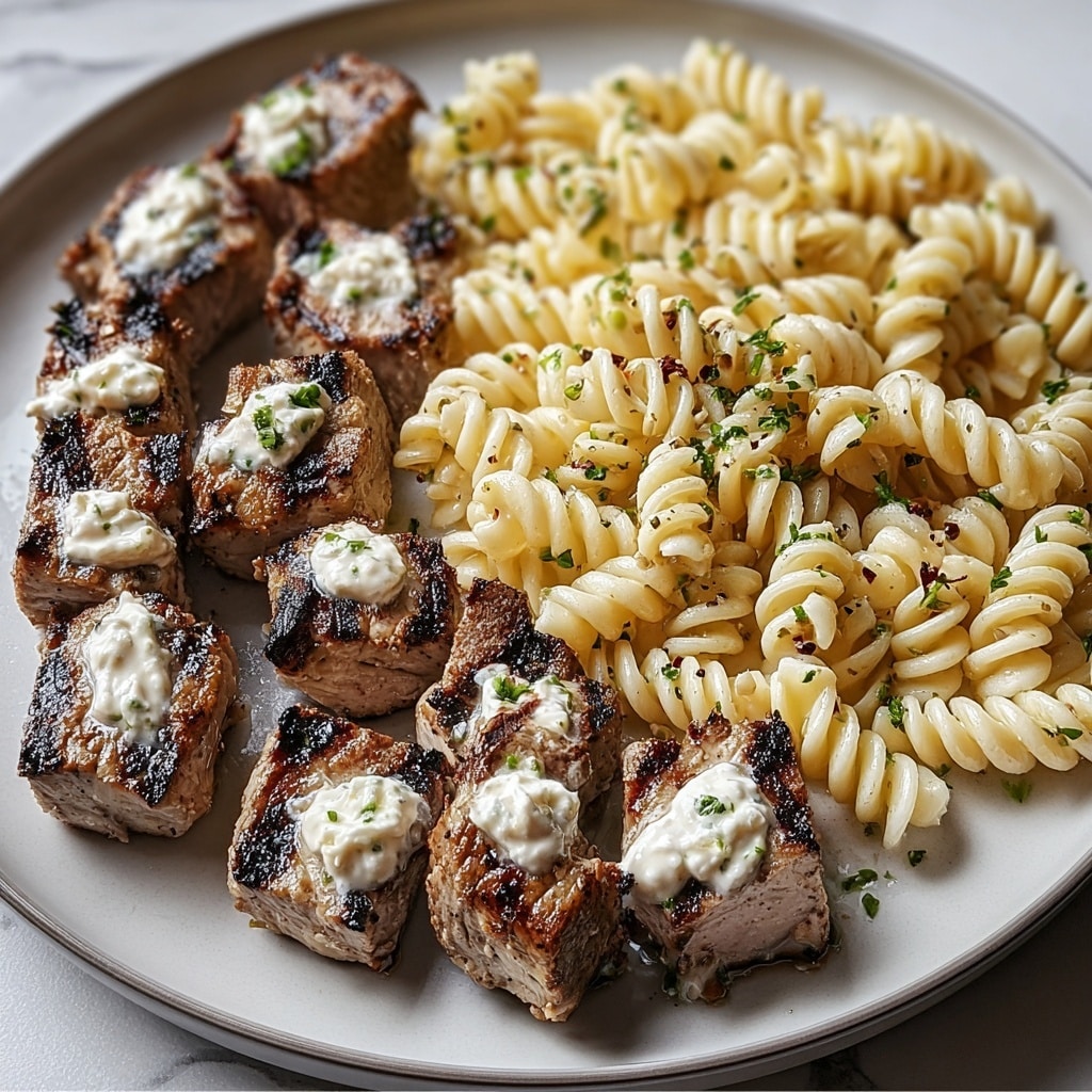 Garlic Butter Steak Bites & Cheesy Alfredo Twists! Recipe