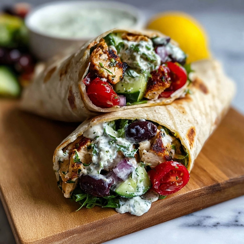 Mediterranean Chicken Wraps Recipe - Recipe Image