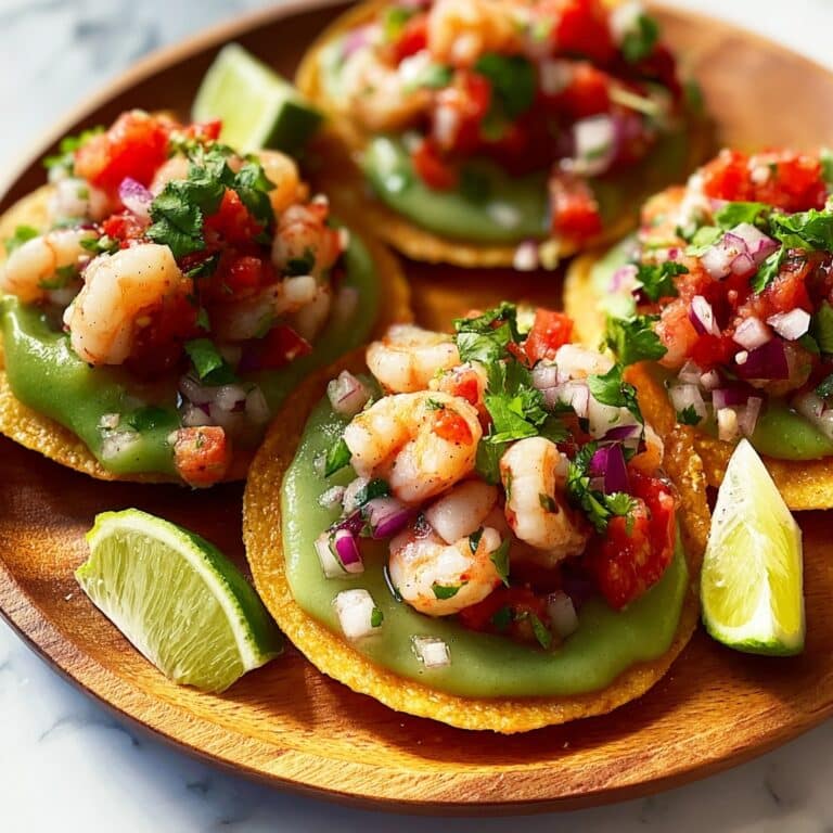 Citrus Shrimp Ceviche Tostadas Recipe