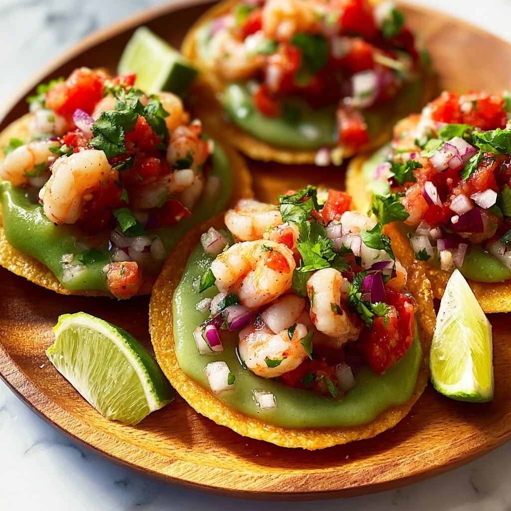 Citrus Shrimp Ceviche Tostadas Recipe