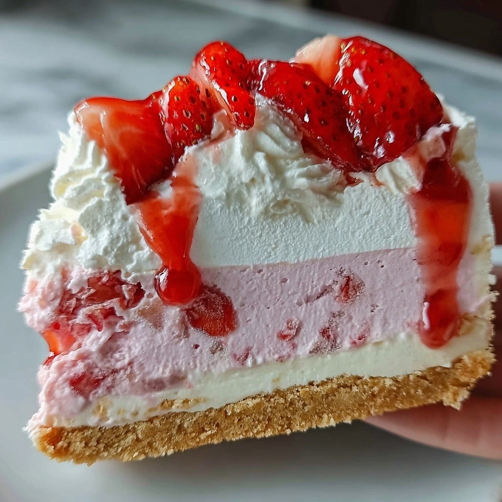 Tropical Strawberry Split Cake Recipe - Recipe Image