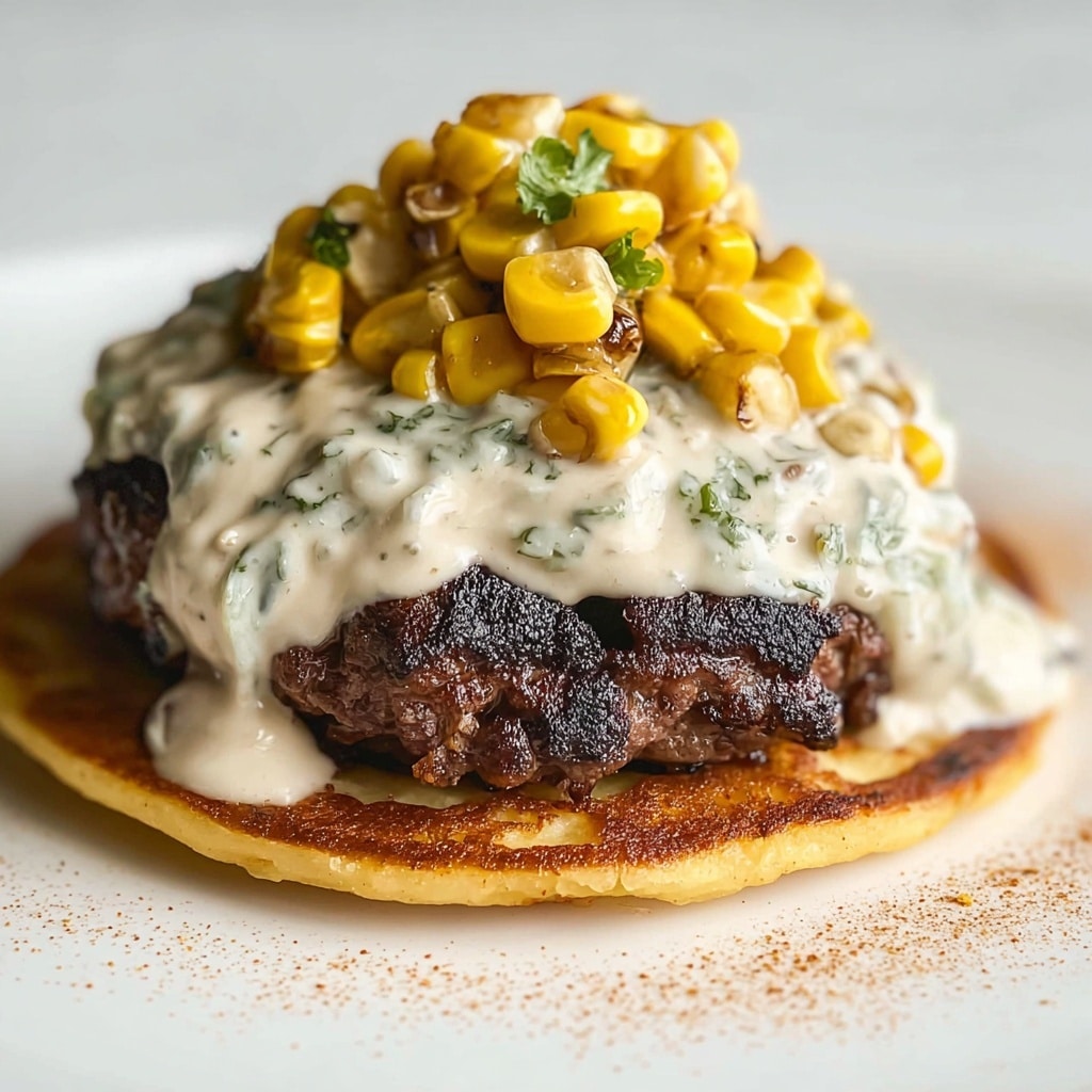 Street Corn Smash Burger Tacos Recipe - Recipe Image